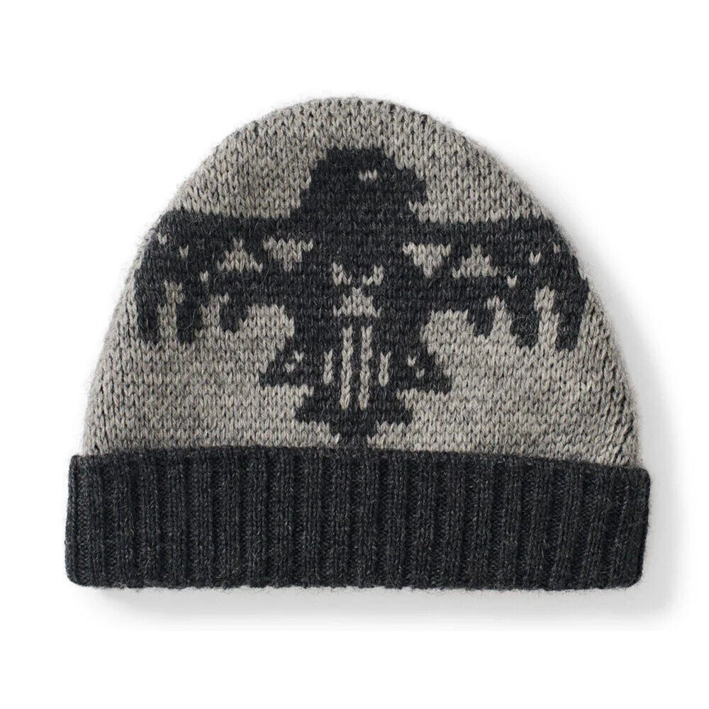 Faherty Steven Paul Judd Native Designed Thunderbird Beanie Charcoal Grey OS New